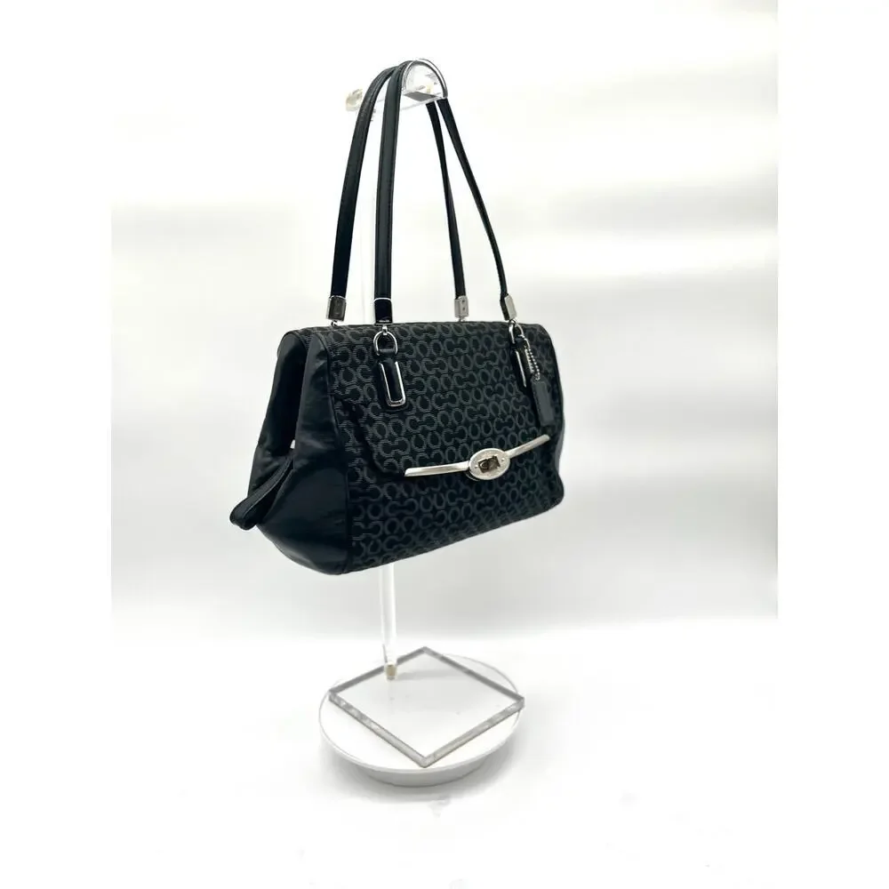 COACH Signature Turnlock Shoulder Bag, Structured Rare Opening